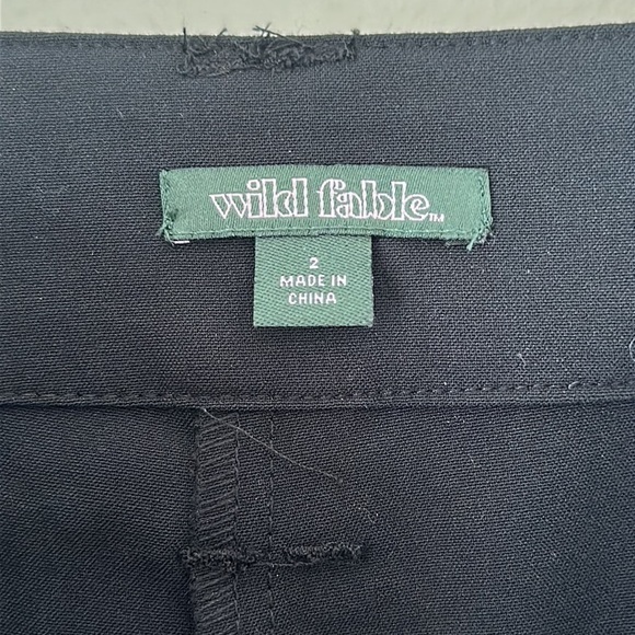 Women's Size 2 Black Business Pants Wild Fable - Picture 3 of 3